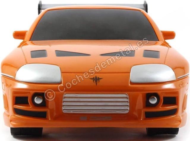 Alt view image 5 of 7 - Jada Toys Fast & Furious RC 1995 Toyota Supra Vehicle (1/16 Scale), Orange