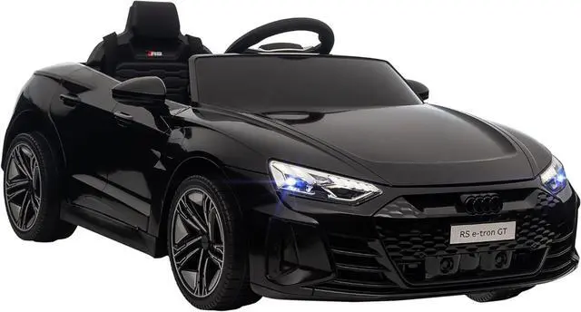 Main image of Aosom Kids Ride on Car, 12V Licensed Audi RS E-tron GT 3.1 MPH Electric Car for Kids, Ride-on Toy for Boys and Girls with Remote Control, 4 Wheels with Suspension, Horn, Music, Lights, Black