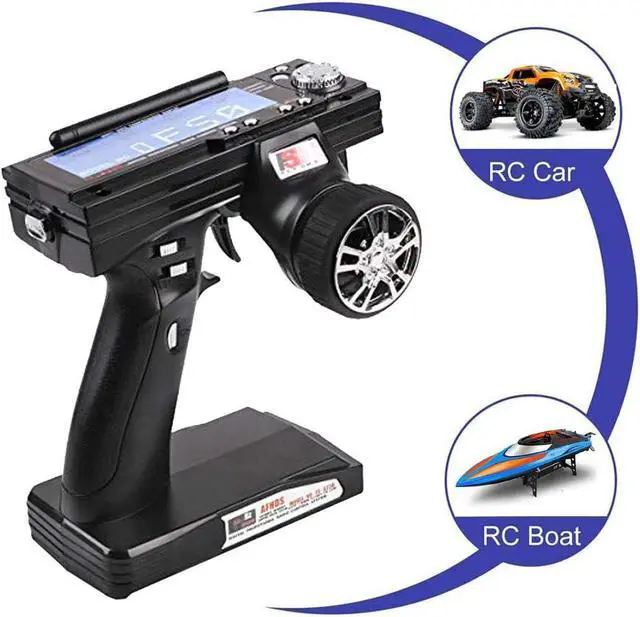 Alt view image 4 of 5 - Flysky FS-GT3B Rc Transmitter & FS-GR3E Receiver, 2.4Ghz 3 Channel Rc Car Remote Controller and Receiver