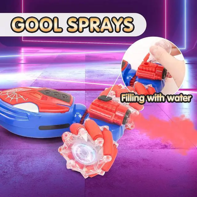 Alt view image 2 of 7 - 4WD Remote Control Gesture Sensor Car, Gesture Sensing Rc Stunt Car with Light & Music & Spray,for 6-12 Year Boys & Girls,Double Sided Drift Truck Off Road 360° Flips,Birthday for Kids