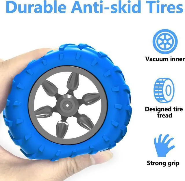 Alt view image 3 of 7 - Remote Control Car, RC Stunt Double Sided 360° Rolling Rotating Rotation Cars, High Speed Off Road Racing Truck for 6 7 8-12 Year Old Boy Kids Toy (Blue)
