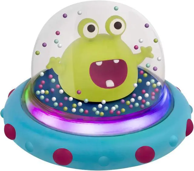 Alt view image 2 of 7 - B. toys- Vehicle Bumper Space Car-Light-Up- Simple Remote Control Car for Toddlers with Alien Driver- Marky Mars- 12 months +