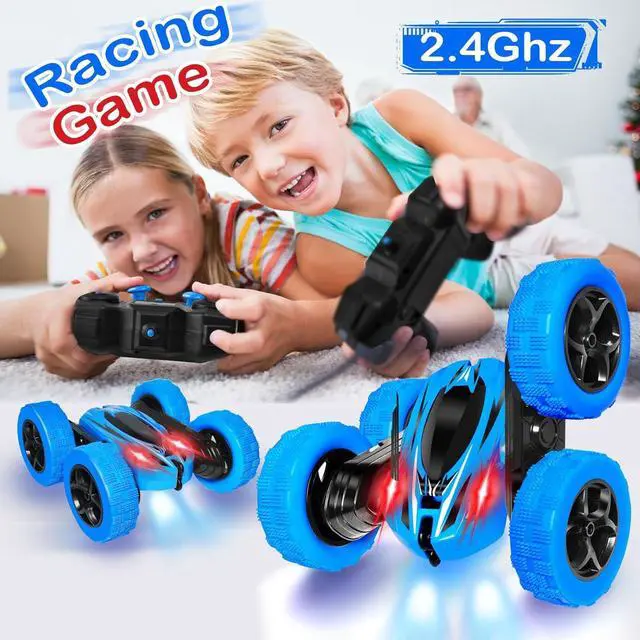 Alt view image 3 of 7 - FREE TO FLY Remote Control Car Boys Toys: 360 Flip Rc Cars 2.4Ghz Double-Sided Rotating Stunt Car 6 7 8 9 10 11 12 Year Old Kids Girls Outdoor Indoor