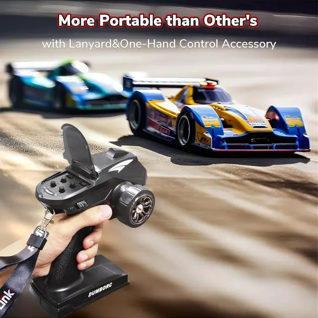 Alt view image 6 of 7 - DUMBORC X4 2.4GHz 4-Channel RC Radio Transmitter and Receiver X6F with Fail-Safe & Low Voltage Alarm Function Mixed Mode for Rc Vehicle Car Boat Tank Model Parts Remote Controller