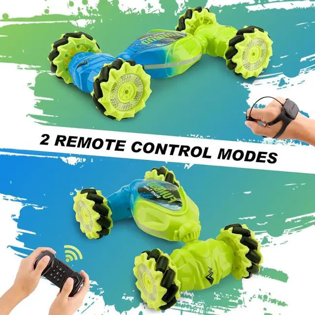 Alt view image 2 of 7 - Gesture Sensing RC Stunt Car Toys - Best Christmas Birthday Gifts for 6 7 8 9 10 11 12 Year Old Boys, Remote Control 4WD Off Road Transform Vehicle, Kids Cool Present Ideas, 2.4Ghz