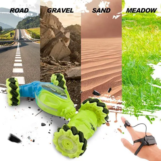 Alt view image 4 of 7 - Gesture Sensing RC Stunt Car Toys - Best Christmas Birthday Gifts for 6 7 8 9 10 11 12 Year Old Boys, Remote Control 4WD Off Road Transform Vehicle, Kids Cool Present Ideas, 2.4Ghz