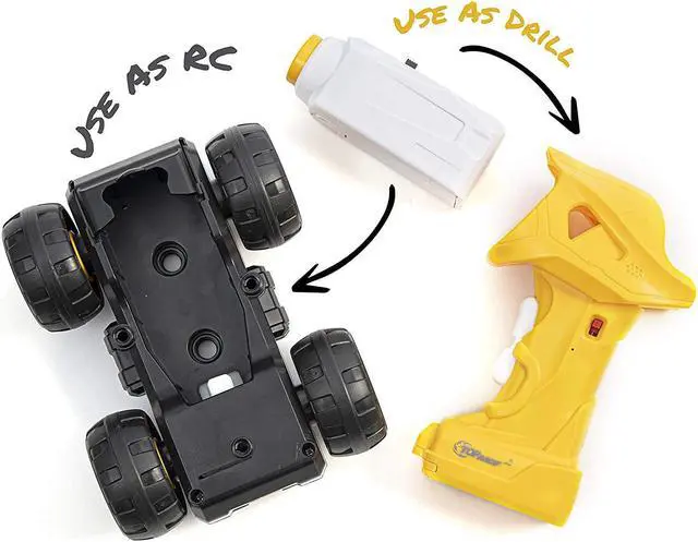 Alt view image 3 of 7 - Top Race 3-in-1 Construction Vehicle - Easy Assembly Take Apart Construction Truck with Remote Control - Trucks and Kids Building Toy