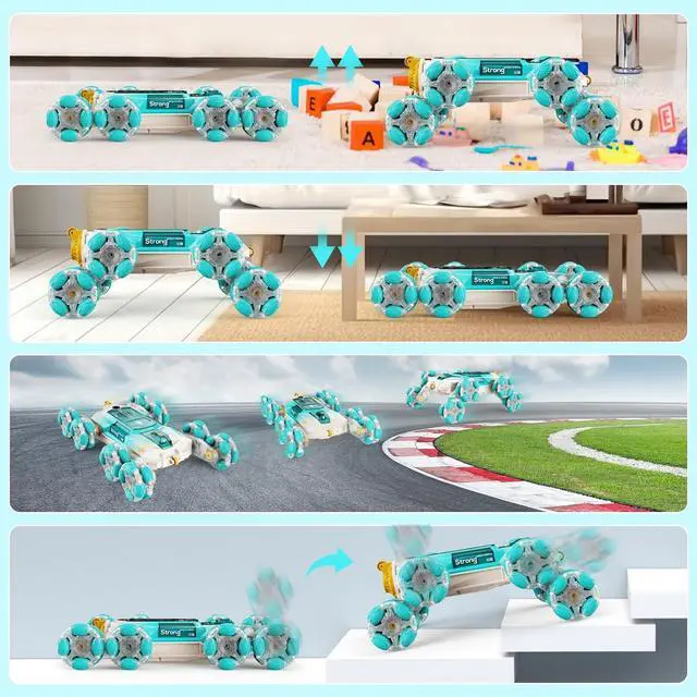 Alt view image 4 of 6 - 8WD Gesture Sensing RC Stunt Cars - Gifts for Boys Girls 8-12 Year Old 8 wheels Remote Control Transform 2.4Ghz Hand Controlled Drift Car Birthday Toys Gifts Ideas for Kids Age 8 9 10 11 12+ yr