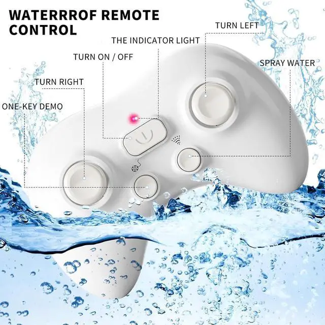 Alt view image 5 of 6 - Bennol 2.4Ghz Remote Control Shark Toys for Boys Kids, 1:18 Scale High Simulation Shark for Pool, Electric RC Shark Fish Toys with Light & Spray Water Function for 4 5 6 7 8 9 Year olds Kid Boys Girls