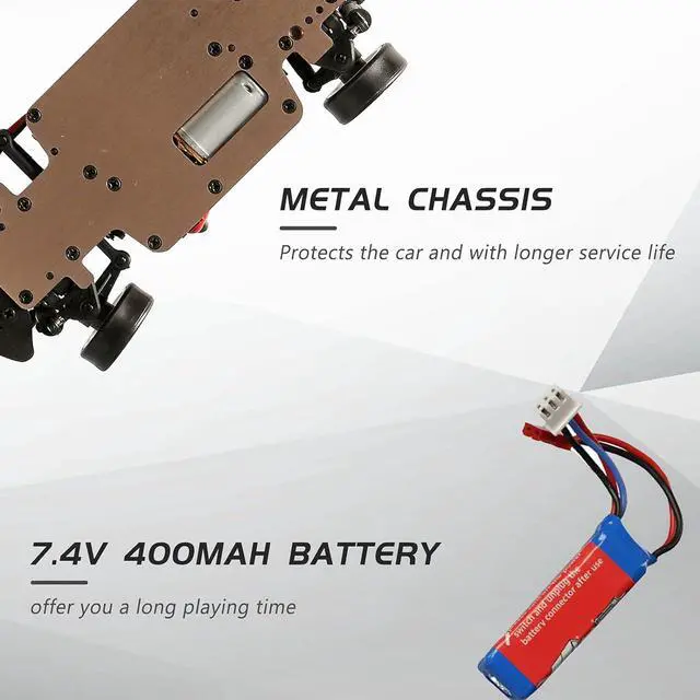 Alt view image 6 of 7 - GoolRC WLtoys K969 RC Car, 1:28 Scale 2.4GHz Remote Control Car, 4WD 30KM/H High Speed RC Racing Car, Drift Car for Kids and Adults