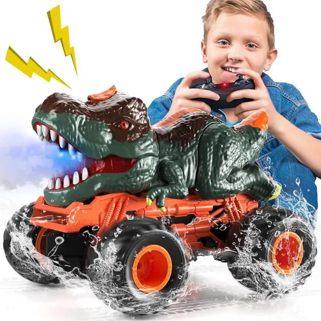 Main image of Bennol Remote Control Dinosaur Car Trucks Toys for Kids Boys 3-5 4-7 8-12, 2.4GHz RC Dino Car Toys Gifts for 3 4 5 6 Year Old Boys Kids, Indoor Outdoor RC Car Dinosaur Toys for Kids 3-5 4-7 5-7 8-12
