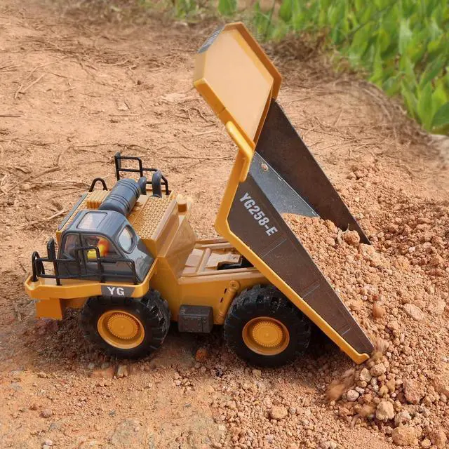 Alt view image 5 of 7 - Remote Control Construction Dump Truck Toy - RC Dump Truck Toys- Construction Toys Vehicle- RC Truck Toys for 8 9 10 11 12 Year Old Boys and up- Toy Trucks