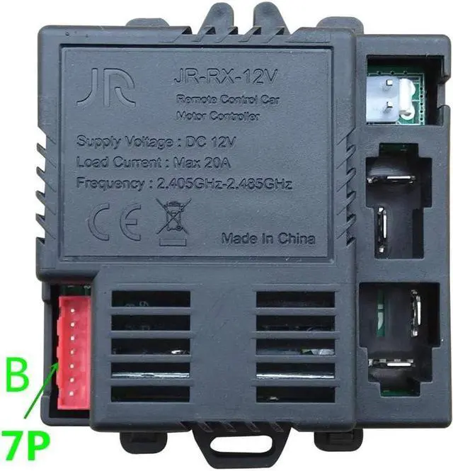 Alt view image 3 of 7 - JR1630RXS JR-RX-12V Kids Powered Ride on car 2.4G Bluetooth Remote Control and Receiver Kit Controller Control Box Accessories for Children Electric Ride On Car Replacement Parts