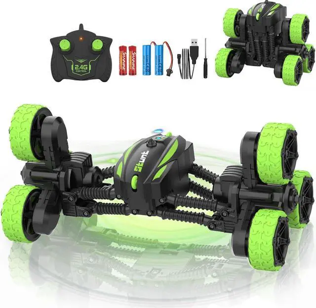 Main image of 2-in-1 Transform RC Cars, 360° Rotation, 2.4GHz Remote Control Stunt Cars Toys, 4WD All-Terrain with 2 Rechargeable Batteries for 5-12 Years Boys Girls Gifts Present