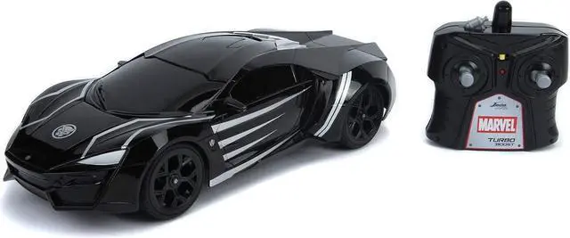Main image of Marvel Black Panther 1:16 Lykan Hypersport RC Radio Control Cars, Toys for Kids and Adults