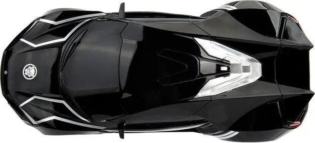 Alt view image 3 of 6 - Marvel Black Panther 1:16 Lykan Hypersport RC Radio Control Cars, Toys for Kids and Adults