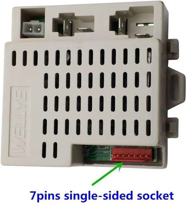 Alt view image 3 of 7 - 2.4G Bluetooth Remote Control and Receiver for Kids Ride On Toys, 12V Control Box Motherboard Accessories ,for Jeep Wrangler Ride On Car Replacement Parts