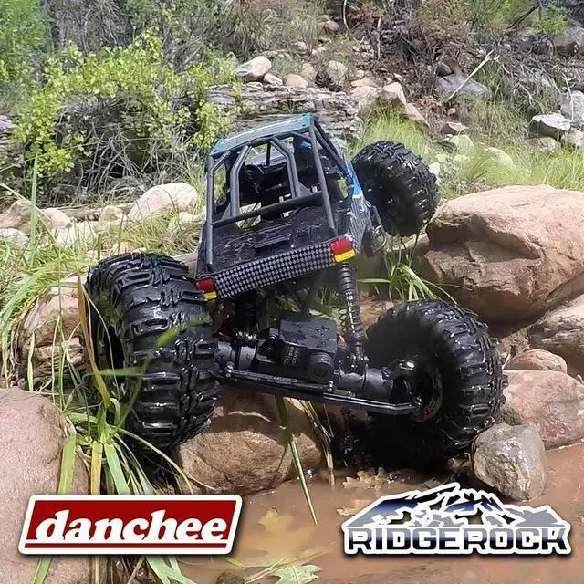 Alt view image 3 of 5 - DANCHEE RidgeRock - 4WD Electric Rock Crawler - 1/10 Scale - RTR, Blue