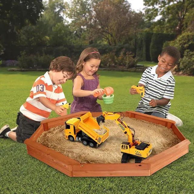 Alt view image 2 of 7 - RC Toys Construction Excavator Car: Kids Birthday Gift for Boys Girls 4 5 6 7 8 9+ Year Old Truck Dump Best Toddler Sand Play Vehicles Set Age 4-8