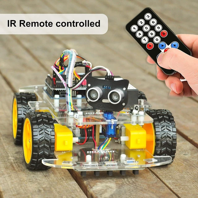Alt view image 4 of 7 - Robot Car Starter Kit, STEM Remote Controlled App Motorized Robotics for Building Programming & Learning to Code, IOT DIY for Teens & Adults