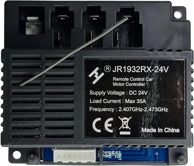 Alt view image 3 of 3 - 2.4G Bluetooth Remote Control and JR1932RX-24V Receiver Control Box Mother Board for Kids Powered Wheels Children Ride On Car Replacement Parts
