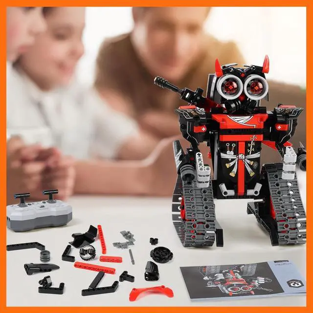 Alt view image 6 of 7 - GILI Robot Building Remote Control Gift STEM Building Kit for Boys 8-12 - 3 in 1 Educational Toys for 6 7 8 9 10 11 12 + Year Old Boys Birthday Gifts for Kids - Tracked Racer Car Tank Robotics