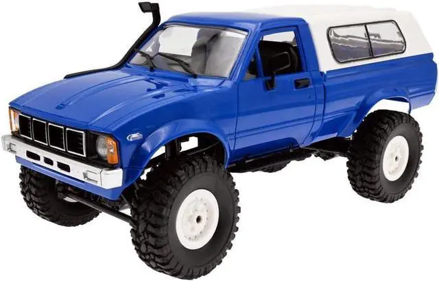Main image of The perseids RC Rock Crawler WPL C24 RTR 1/16 Pickup Trucks Blue with LED Lights 2.4Ghz 4x4 Off-Road RC Semi Trucks All Terrain Car, RC Crawler Remote Control Truck for Adults