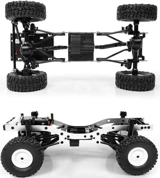 Alt view image 7 of 7 - The perseids RC Rock Crawler WPL C24 RTR 1/16 Pickup Trucks Blue with LED Lights 2.4Ghz 4x4 Off-Road RC Semi Trucks All Terrain Car, RC Crawler Remote Control Truck for Adults
