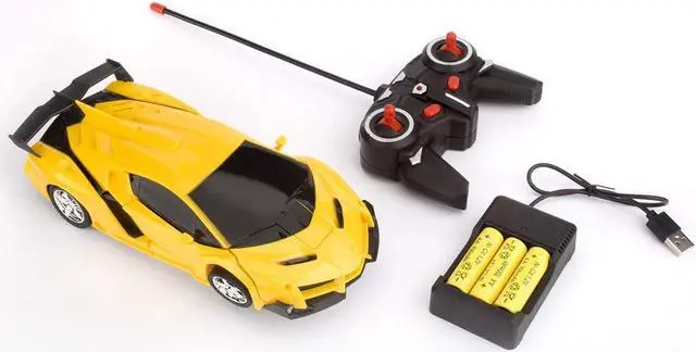 Alt view image 7 of 7 - Remote Control Car, Rc Car Transform Robot Rechargeable 360°Rotating Stunt 1:18 Deformation Racing Car Toy with Cool Sound & Light, One Button Deformation into Robot