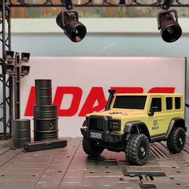 Alt view image 5 of 7 - SoloGood LDARC RC Car X43 Remote Control Car 1:43 Scale 4WD Mini Climbing Vehicle Car RTR for Adults 2.4GHz 1/43 RC Car (Desert Yellow)