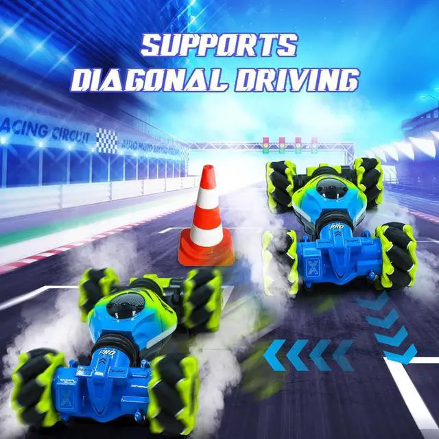 Alt view image 6 of 7 - Gesture RC Car for Boys Girls 6-12 Year 4WD Remote Control Car 360° Rotate Off-Road Drift Hand Controlled Twist Cars with Light Music for Kids Toy Birthday Xmas Gift