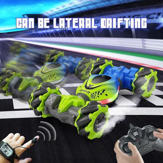 Alt view image 7 of 7 - Gesture RC Car for Boys Girls 6-12 Year 4WD Remote Control Car 360° Rotate Off-Road Drift Hand Controlled Twist Cars with Light Music for Kids Toy Birthday Xmas Gift