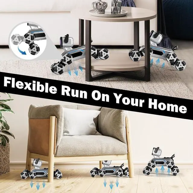 Alt view image 2 of 6 - 8WD Remote Control Car for Boys Toys Age 4-6, Gesture Sensing Stunt Rc Cars Dog for Kids 8-10, RC Car for Boys 5-7,Boys Birthday Gifts 8-12