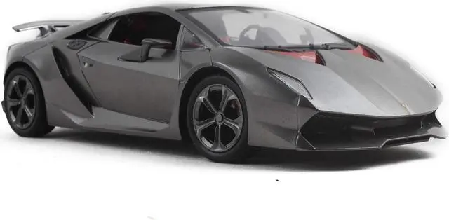 Alt view image 3 of 7 - Vokodo RC Super Car 1:18 Scale Remote Control Full Function Easy to Operate Kids Toy Exotic Sports Model with Working LED Headlights Luxury Race Vehicle for Children Boys and Girls