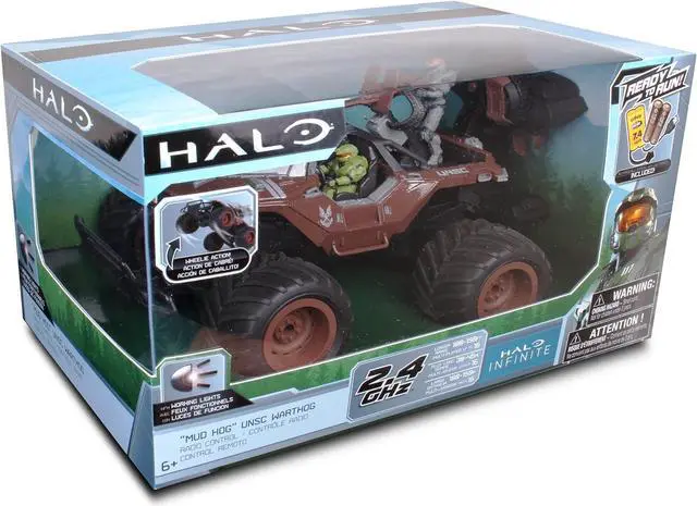 Alt view image 2 of 6 - NKOK Halo Infinite RC: UNSC Warthog Mud Hog - Stunt Performing, Master Chief & Spartan, 2.4 GHz Radio Control Vehicle