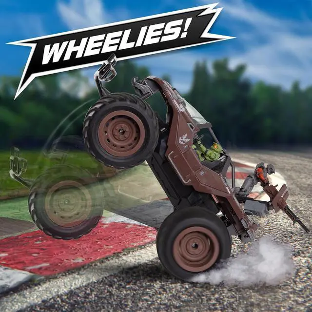 Alt view image 6 of 6 - NKOK Halo Infinite RC: UNSC Warthog Mud Hog - Stunt Performing, Master Chief & Spartan, 2.4 GHz Radio Control Vehicle