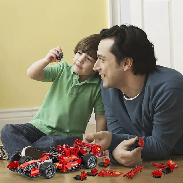 Remote Control Formula 1 Racing Car Building Kit - 1:14 Scale 641 Piece Model