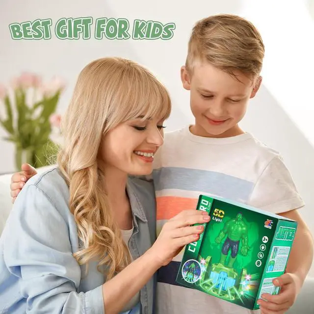 Alt view image 7 of 7 - Robot Toys for Boys Girls 4-6 Years Old,Kids Toys Car with Music and Lights,Interactive Electric Toy Bump and Go Cars for Toddlers 3-5,Birthday for 2 3 4 5 6 Year Old Kids (Green)