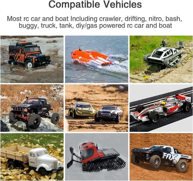 Alt view image 3 of 7 - Radiolink R8FG V2.1 8 Channels Gyro Receiver 2pcs, 2.4GHz 600m Long Range Control Voltage Telemetry, Water-Splash RX for RC Remote Controller RC8X/RC6GS V3/RC4GS V3 RC Crawler Car Boat
