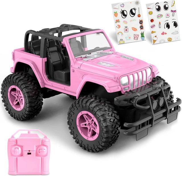 NQD Pink RC Cars 1 16 Scale with DIY Sticker Remote Control Car for Girls 80 Min Play 2.4Ghz Jeep RC Trucks Little Girl Toys Gifts for 4 5 6 7 8 10 Years Old Newegg