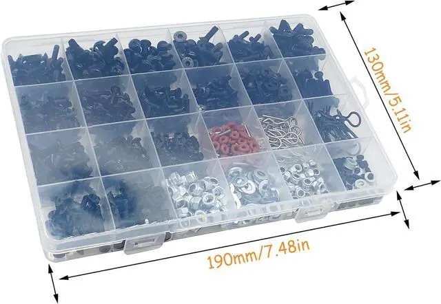 Alt view image 6 of 6 - 1000pcs RC Screw Kit RC Car Tool Kit, Hardware Fasteners for Traxxas Arrma Redcat Axial RC4WD HSP HPI SCX10 Losi 1/8 1/10 1/12 1/16 RC Cars Trucks Crawler, RC Screws Accessories