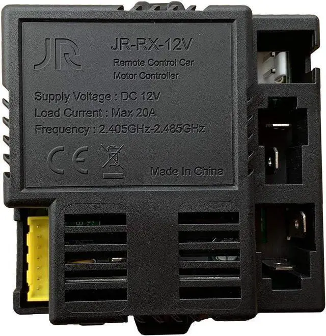 Alt view image 3 of 7 - Yellow Four-Sided Socket JR-RX-12V Kids Powered Ride on car 2.4G Bluetooth Remote Control and Receiver Kit Controller Control Box Accessories for Children Electric Ride On Car Replacement Parts