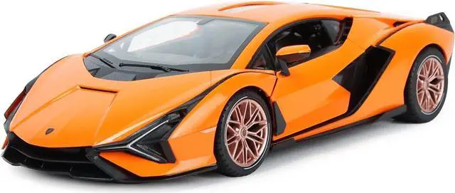 Alt view image 2 of 7 - RASTAR RC Car 1/14 Scale 2.4Ghz Lamborghini Sian FKP 37 Radio Remote Control R/C Toy Car Model Vehicle (Orange)