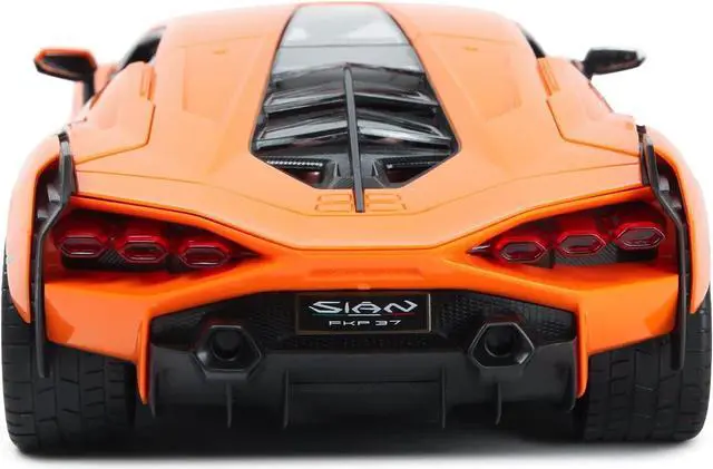 Alt view image 5 of 7 - RASTAR RC Car 1/14 Scale 2.4Ghz Lamborghini Sian FKP 37 Radio Remote Control R/C Toy Car Model Vehicle (Orange)