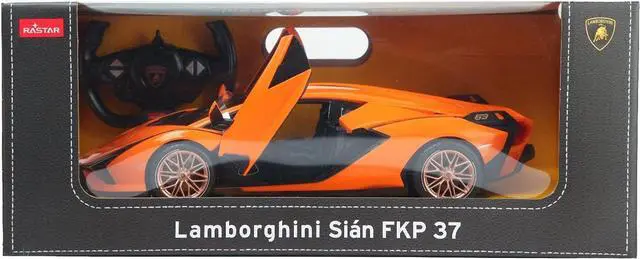 Alt view image 7 of 7 - RASTAR RC Car 1/14 Scale 2.4Ghz Lamborghini Sian FKP 37 Radio Remote Control R/C Toy Car Model Vehicle (Orange)