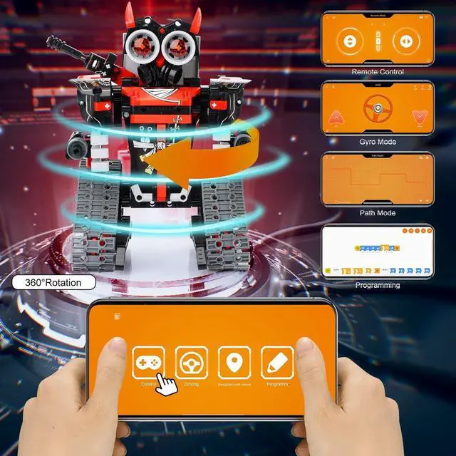 Alt view image 3 of 7 - BEMITON Robot Building Toys STEM Projects for Kids Ages 6-10 8-12 and up, 3 in 1 Remote Control Car Coding Set, Educational Robotics Science Kit, Birthday for Teen Boys Girls