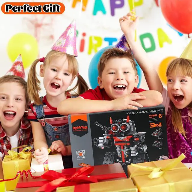 Alt view image 6 of 7 - BEMITON Robot Building Toys STEM Projects for Kids Ages 6-10 8-12 and up, 3 in 1 Remote Control Car Coding Set, Educational Robotics Science Kit, Birthday for Teen Boys Girls