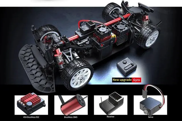 Alt view image 2 of 6 - 4x4 Brushless Rc Cars 14303 Hyper 4wd Rc Car All-Road RC Drift Car Brushless Scale 2.4G 4wd High Speed Electric,Terreneitor 4x4 Carros,1/14 Citroen C3 Fast RC Cars for Adults