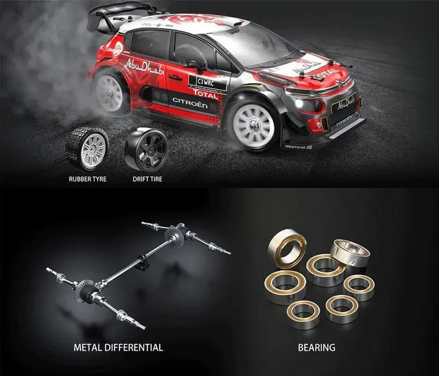 Alt view image 3 of 6 - 4x4 Brushless Rc Cars 14303 Hyper 4wd Rc Car All-Road RC Drift Car Brushless Scale 2.4G 4wd High Speed Electric,Terreneitor 4x4 Carros,1/14 Citroen C3 Fast RC Cars for Adults