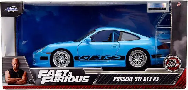 Alt view image 2 of 7 - Jada Toys Fast & Furious Brian's Porsche 911 GT3 RS 1:24 Die-cast Car, Toys for Kids and Adults